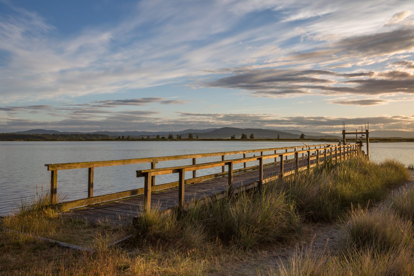 A pier at sunset, Sidney Spit in the Gulf Islands