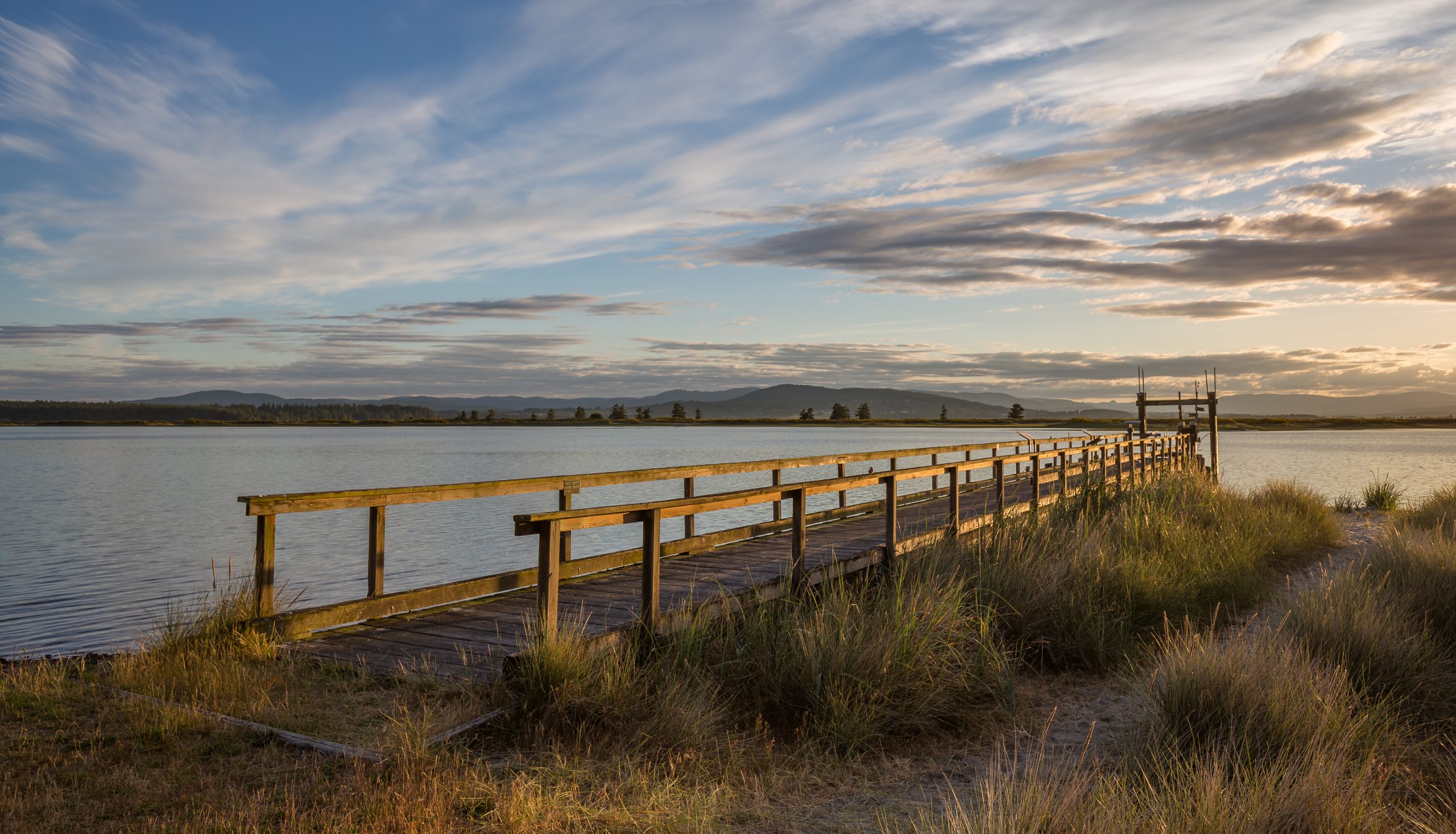 A pier at sunset, Sidney Spit in the Gulf Islands
